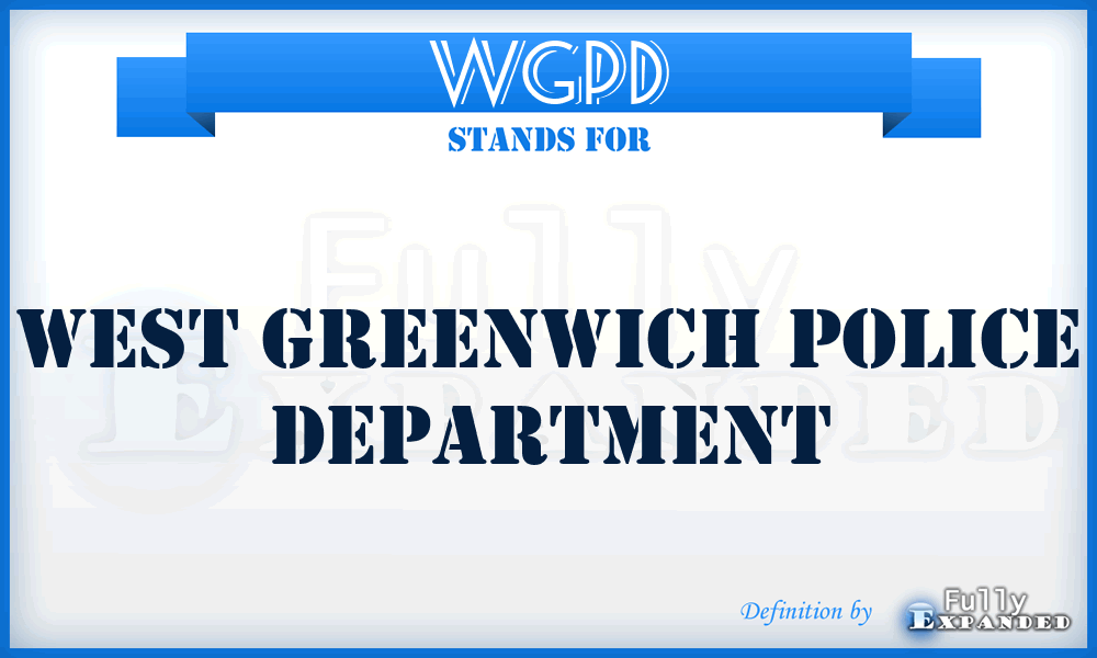 WGPD - West Greenwich Police Department