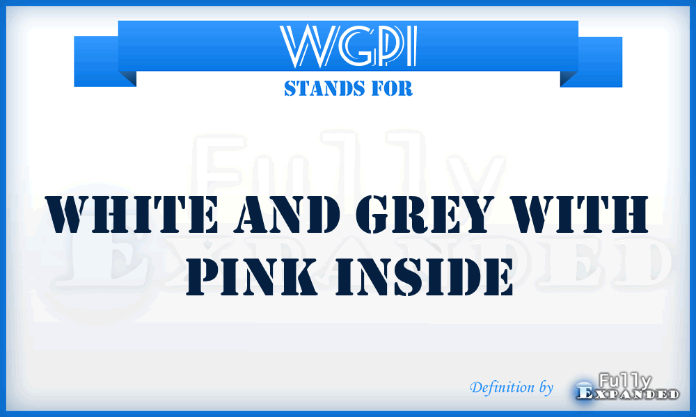 WGPI - White and Grey with Pink Inside