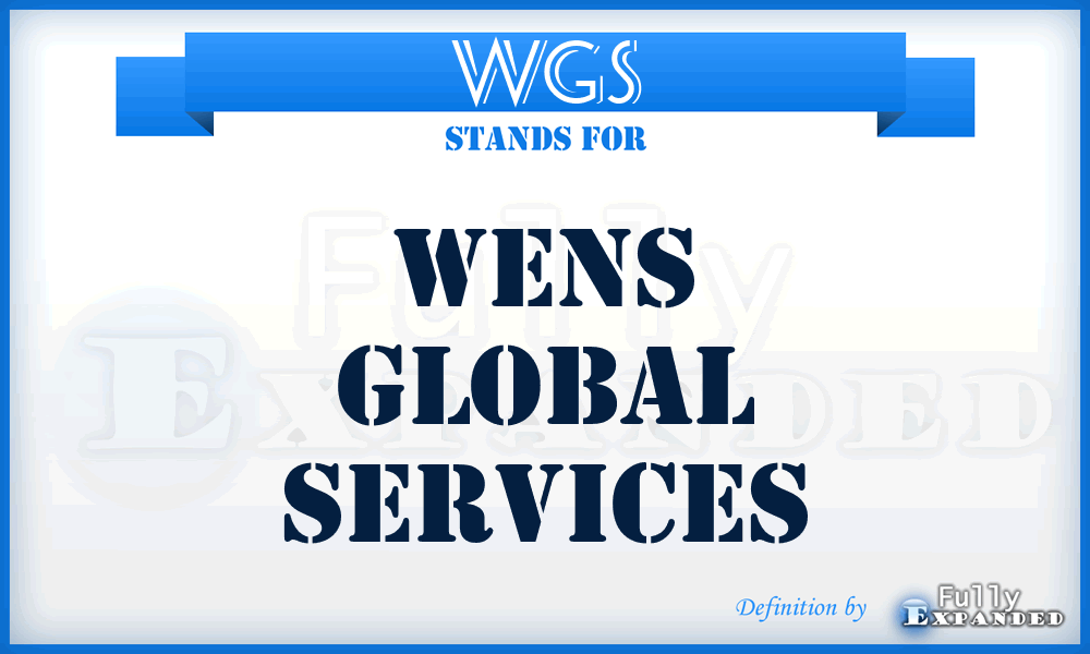 WGS - Wens Global Services