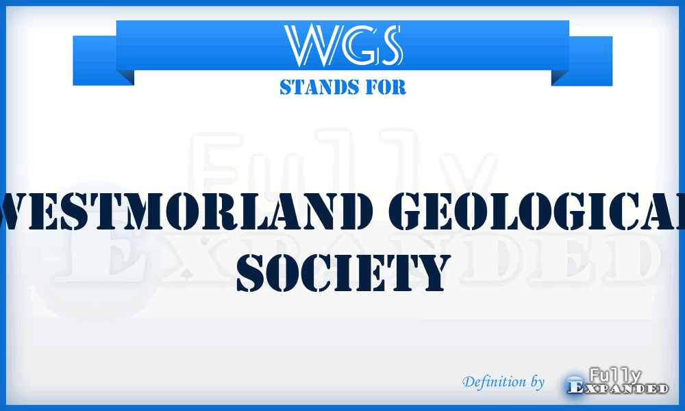 WGS - Westmorland Geological Society