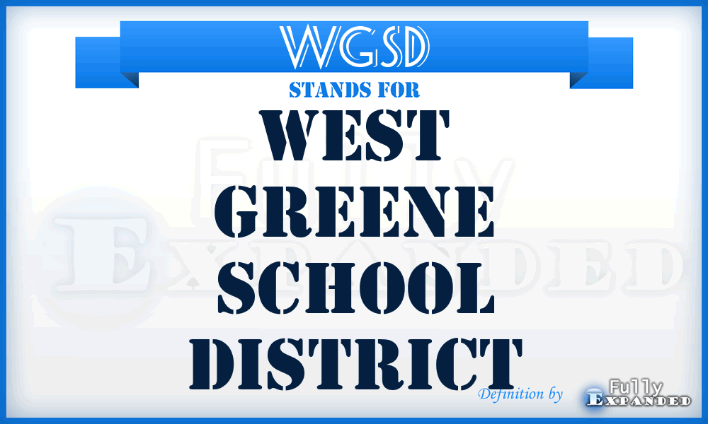 WGSD - West Greene School District