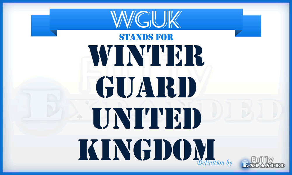 WGUK - Winter Guard United Kingdom