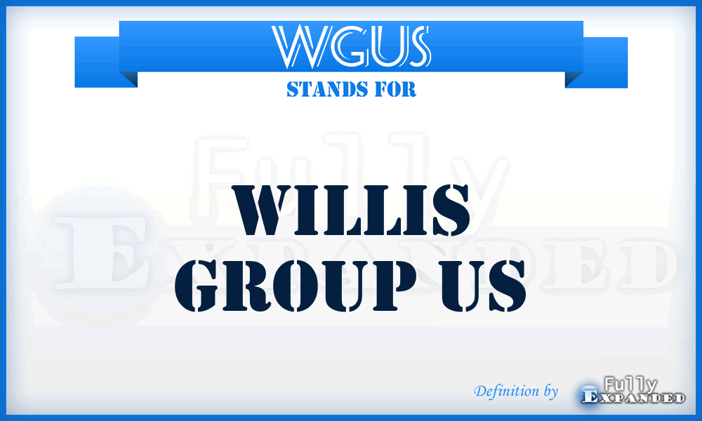 WGUS - Willis Group US