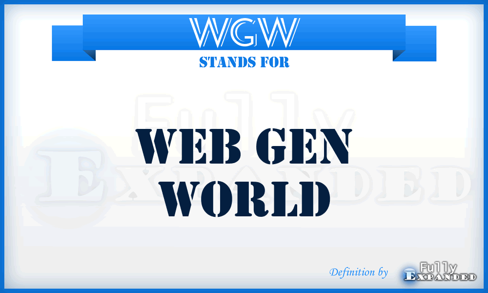 WGW - Web Gen World