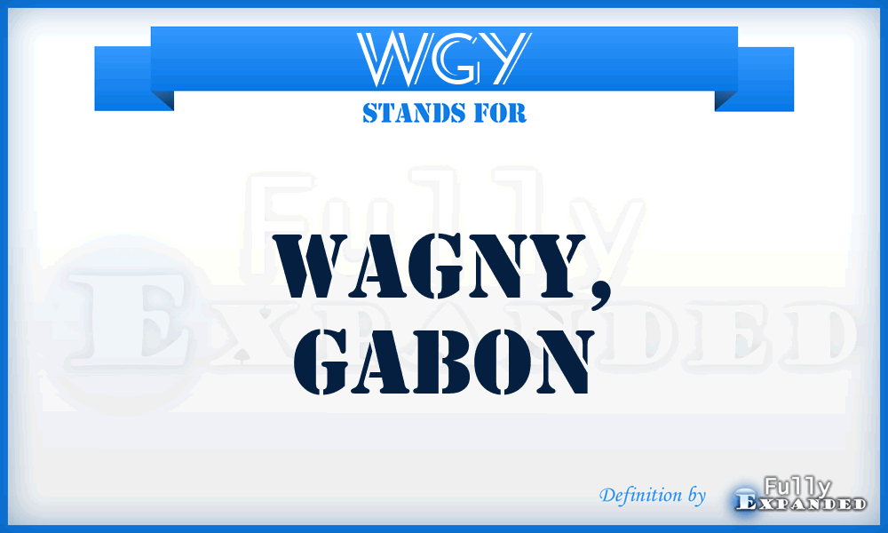 WGY - Wagny, Gabon