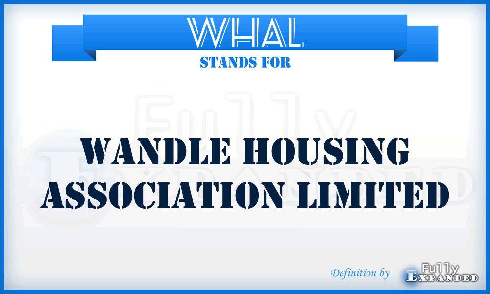 WHAL - Wandle Housing Association Limited