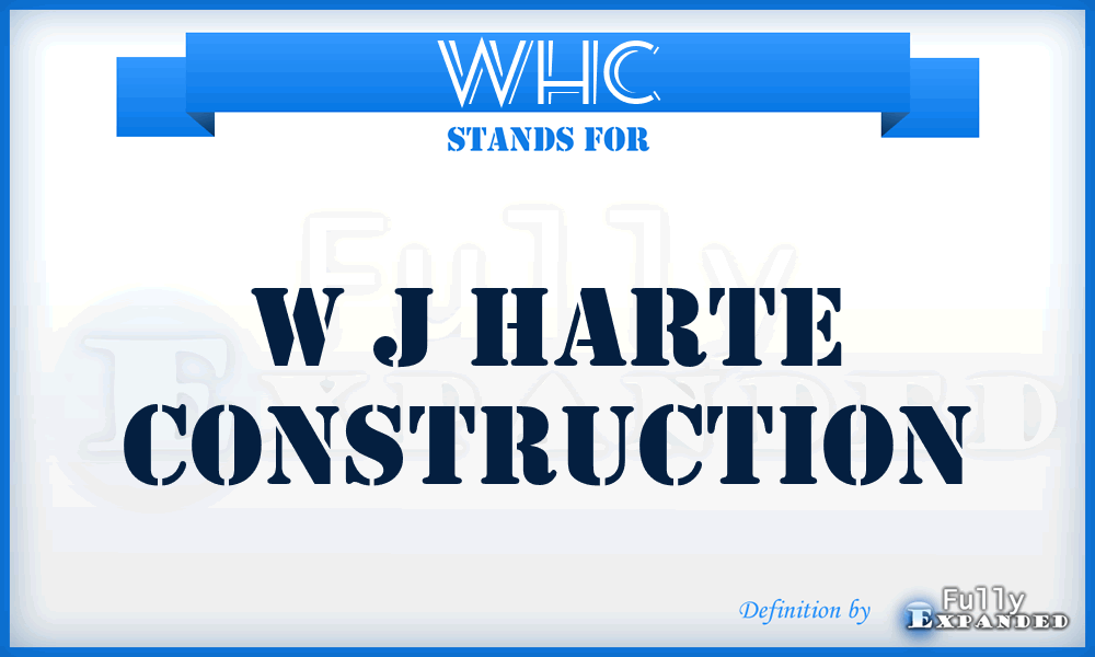 WHC - W j Harte Construction