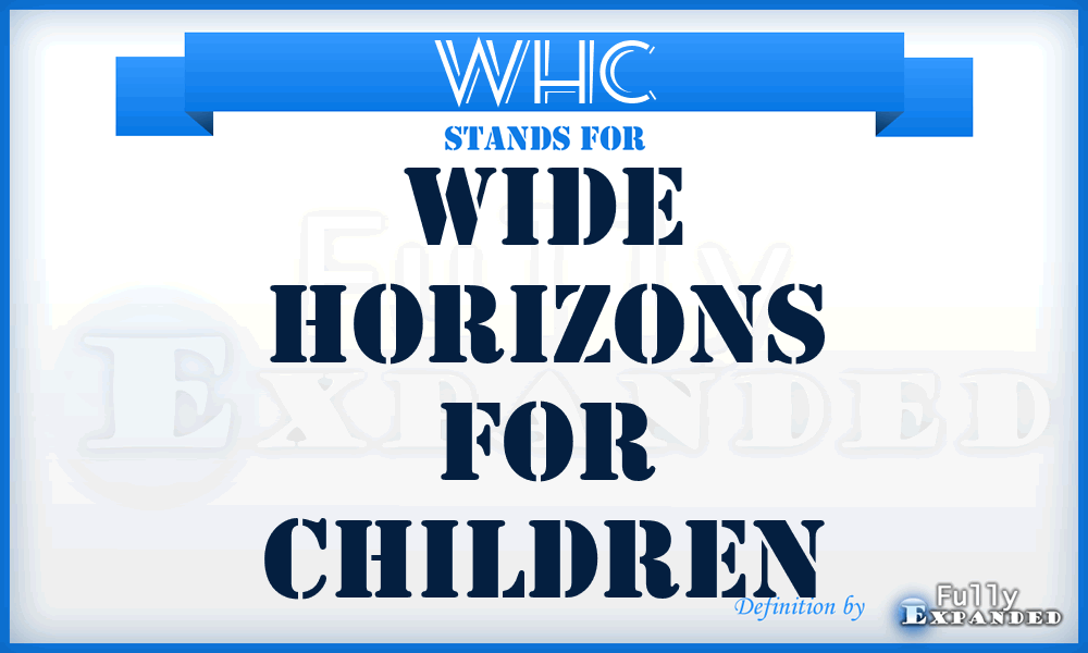 WHC - Wide Horizons for Children