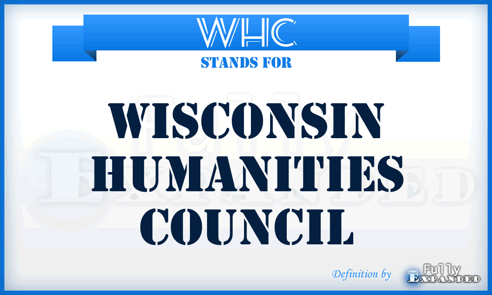 WHC - Wisconsin Humanities Council