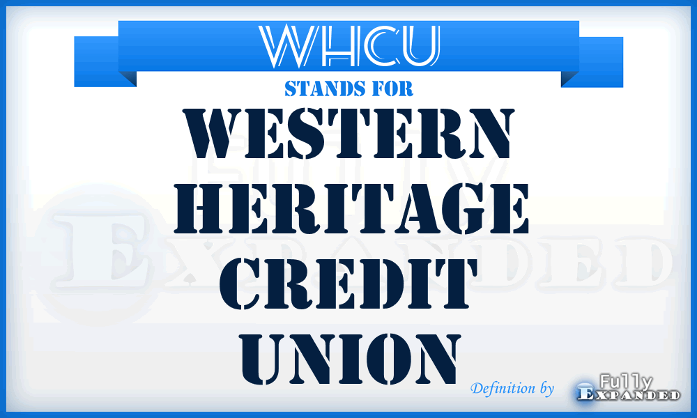 WHCU - Western Heritage Credit Union
