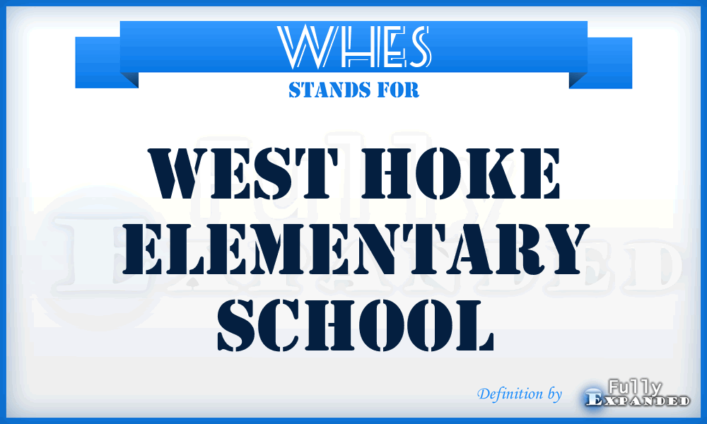 WHES - West Hoke Elementary School