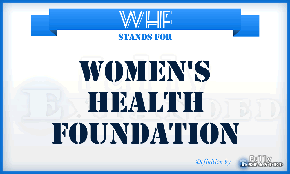 WHF - Women's Health Foundation