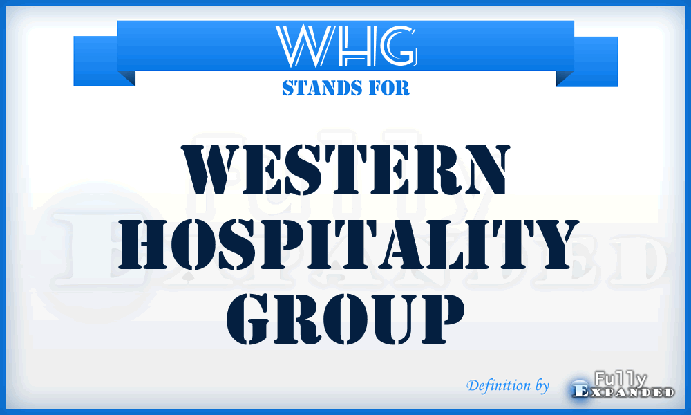 WHG - Western Hospitality Group