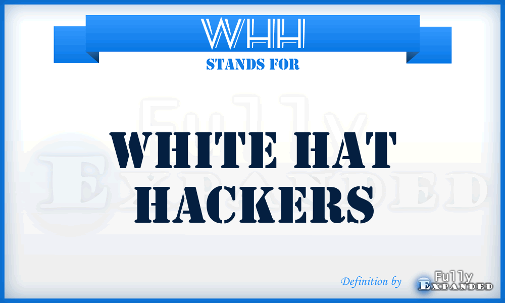 WHH - White Hat Hackers