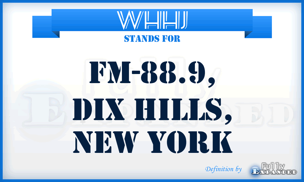 WHHJ - FM-88.9, Dix Hills, New York