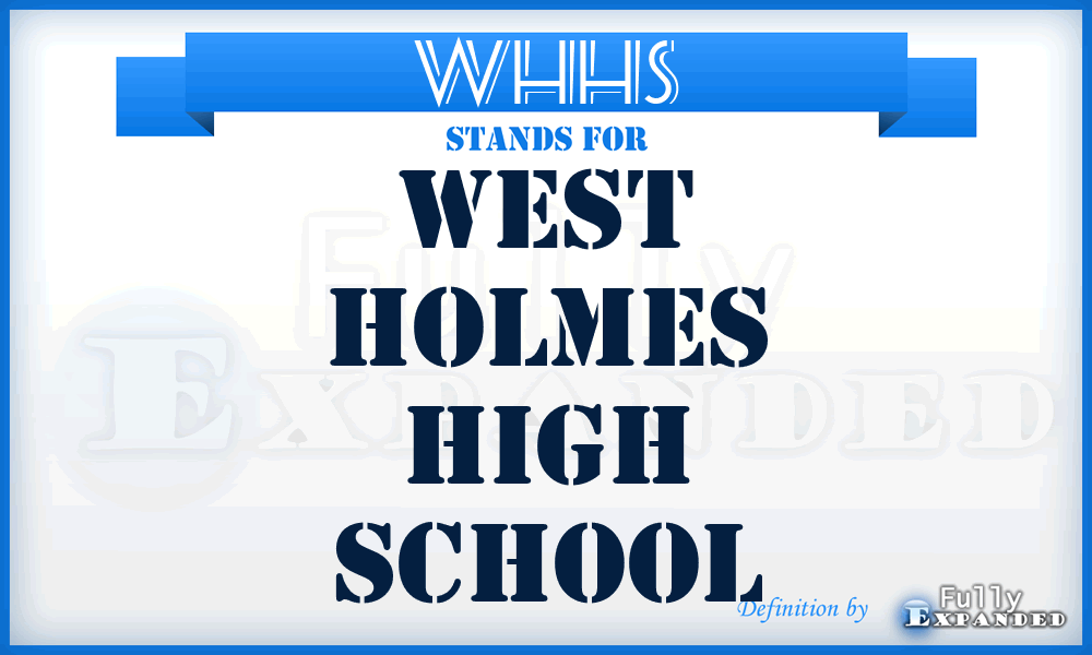 WHHS - West Holmes High School