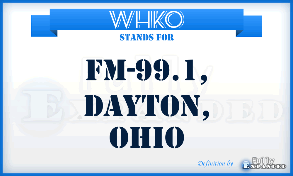 WHKO - FM-99.1, Dayton, Ohio