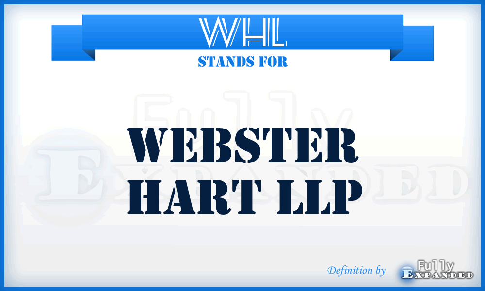 WHL - Webster Hart LLP