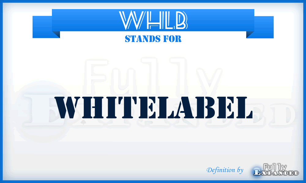 WHLB - Whitelabel