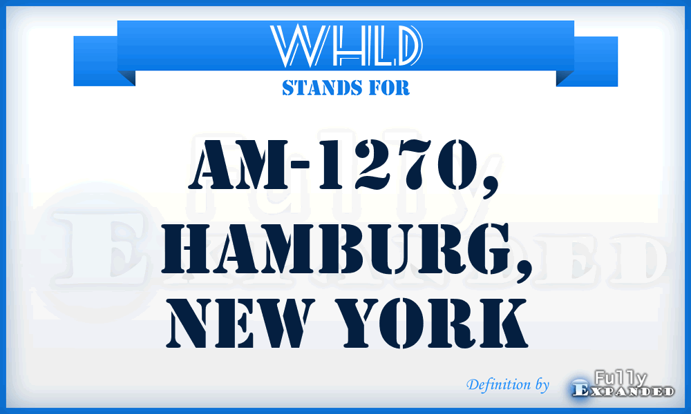 WHLD - AM-1270, Hamburg, New York