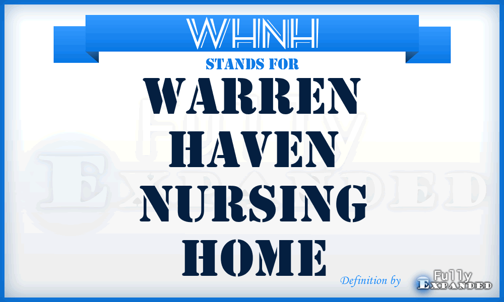 WHNH - Warren Haven Nursing Home
