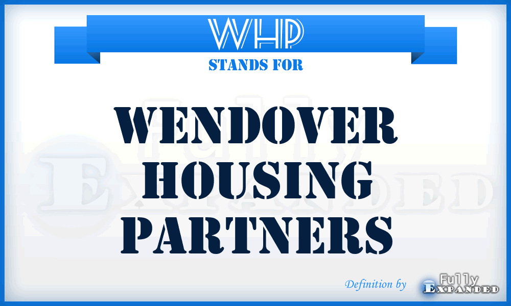 WHP - Wendover Housing Partners