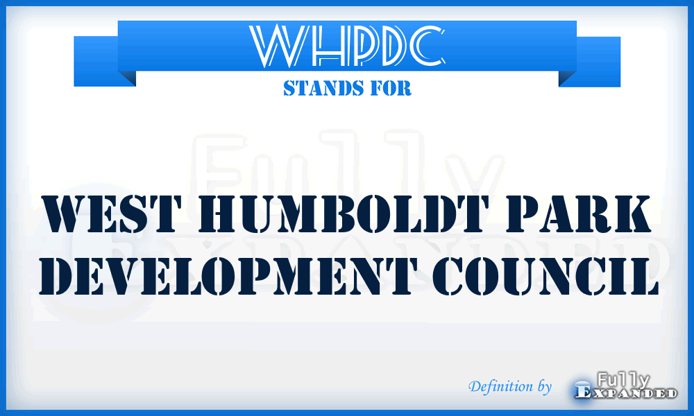 WHPDC - West Humboldt Park Development Council