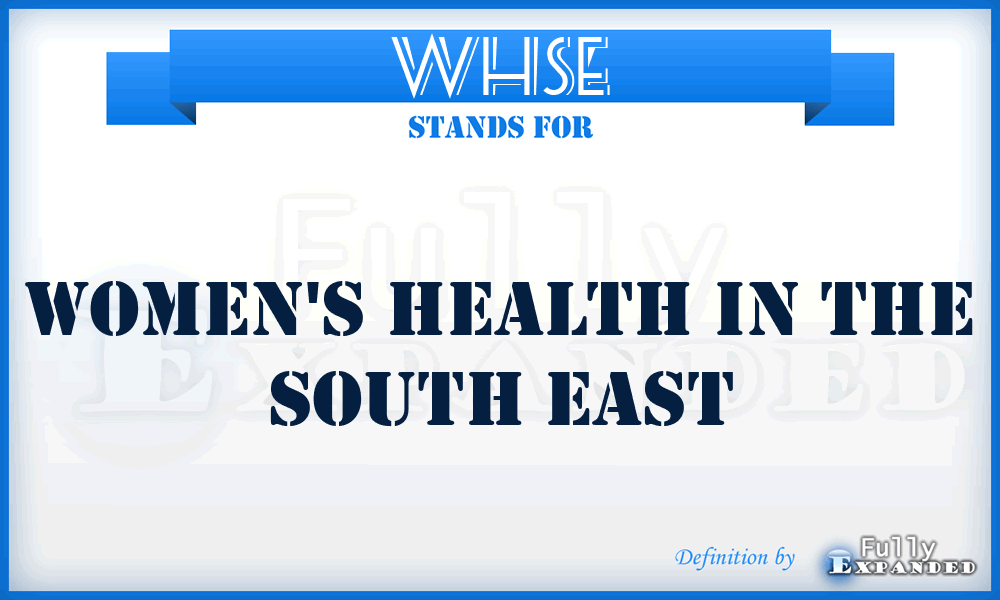 WHSE - Women's Health in the South East