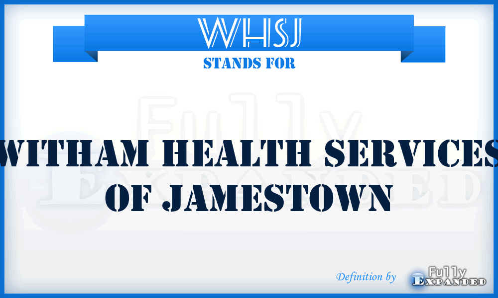 WHSJ - Witham Health Services of Jamestown