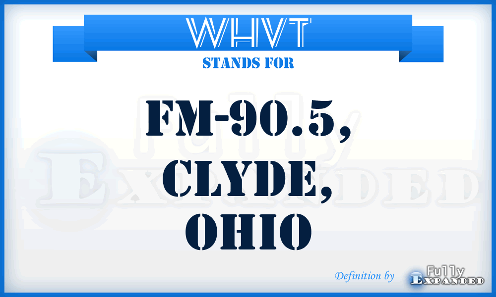 WHVT - FM-90.5, Clyde, Ohio