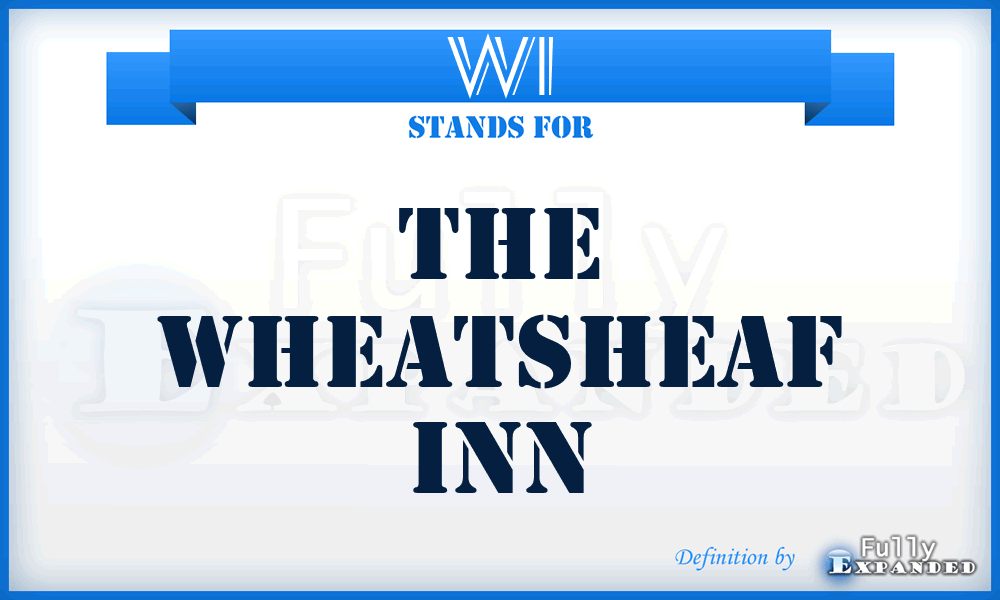 WI - The Wheatsheaf Inn