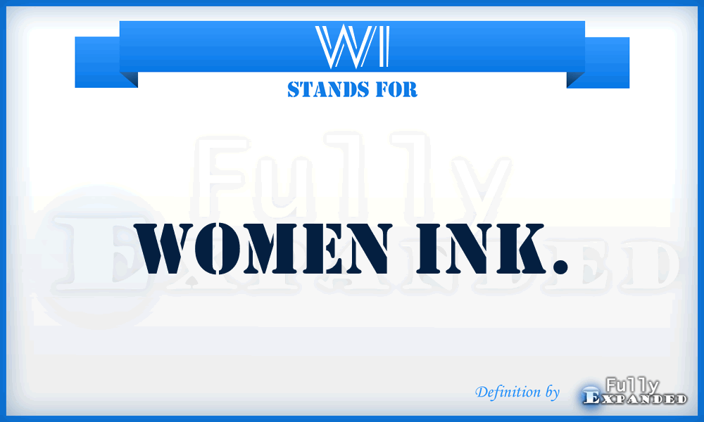 WI - Women Ink.