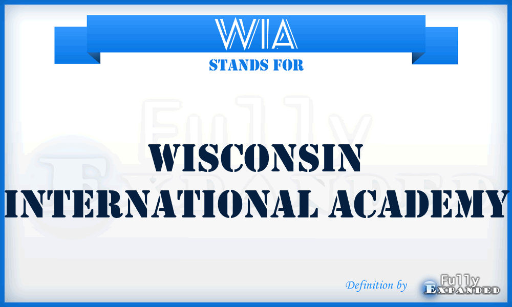 WIA - Wisconsin International Academy