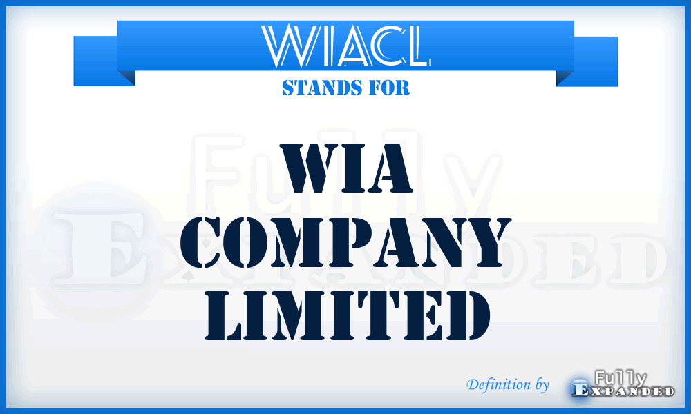 WIACL - WIA Company Limited