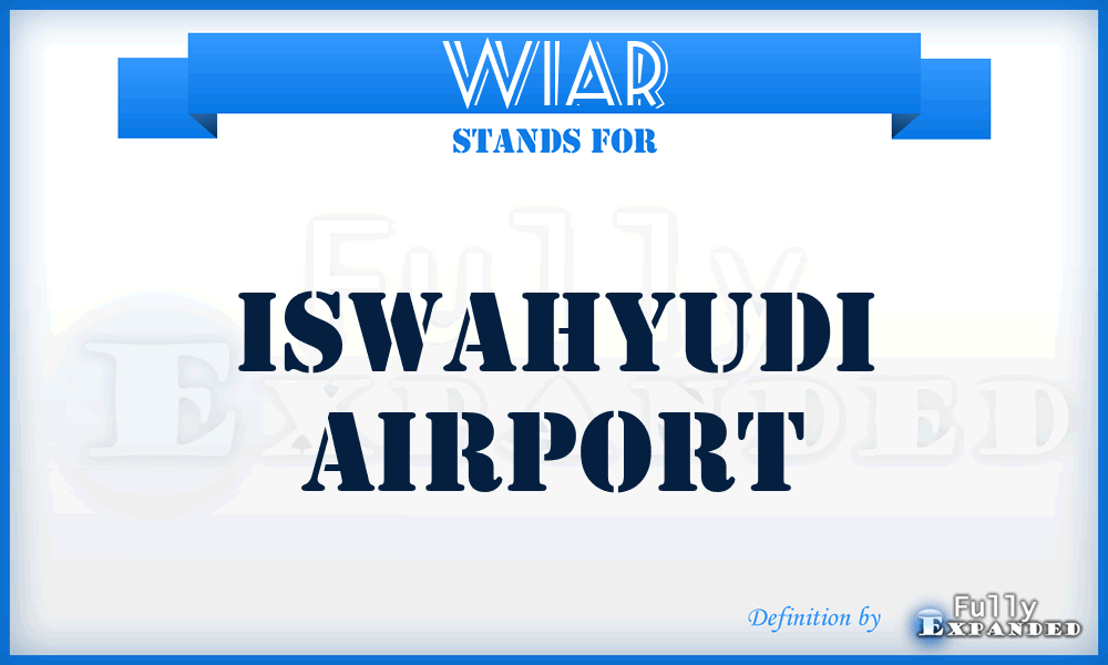 WIAR - Iswahyudi airport