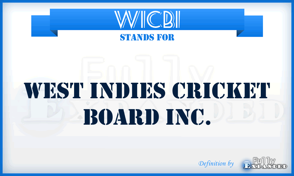 WICBI - West Indies Cricket Board Inc.