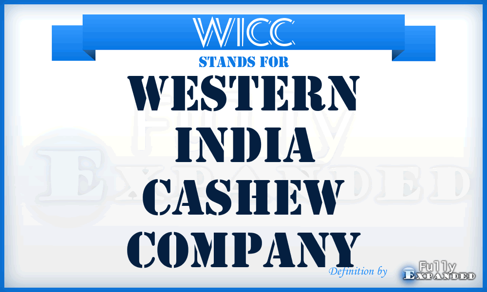 WICC - Western India Cashew Company