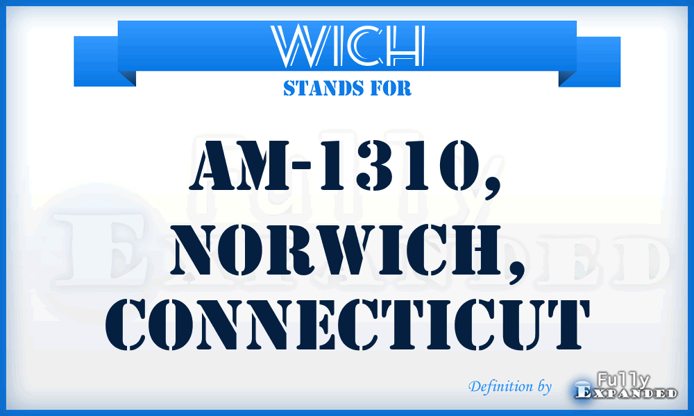 WICH - AM-1310, Norwich, Connecticut