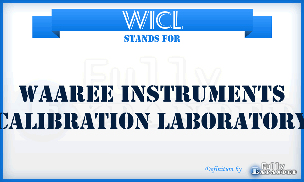 WICL - Waaree Instruments Calibration Laboratory