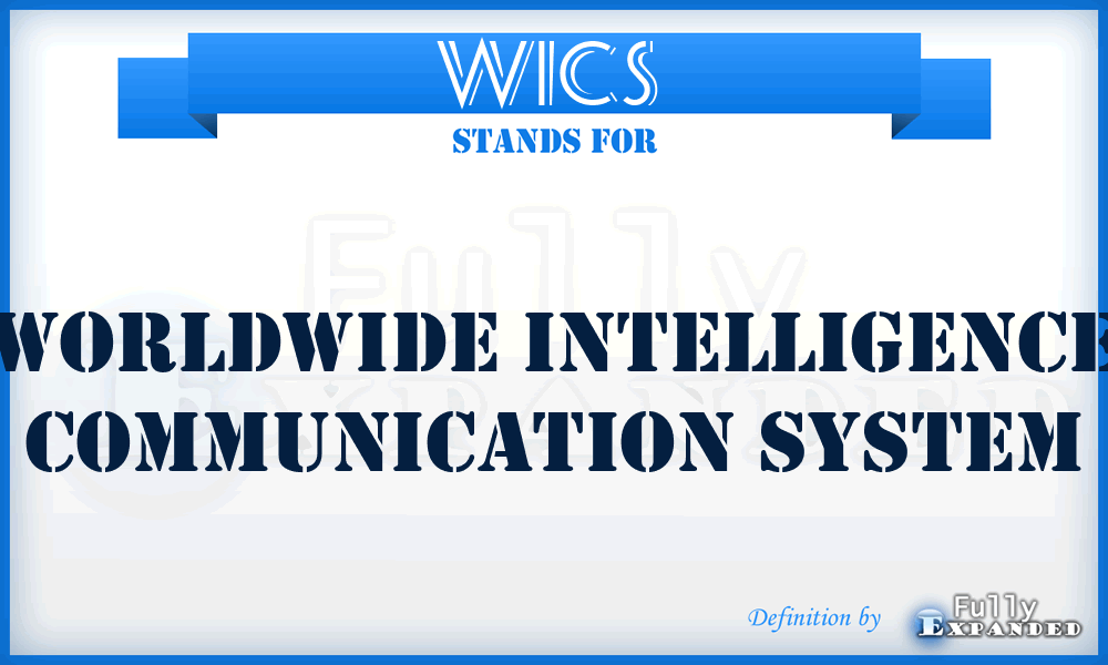 WICS  - worldwide intelligence communication system