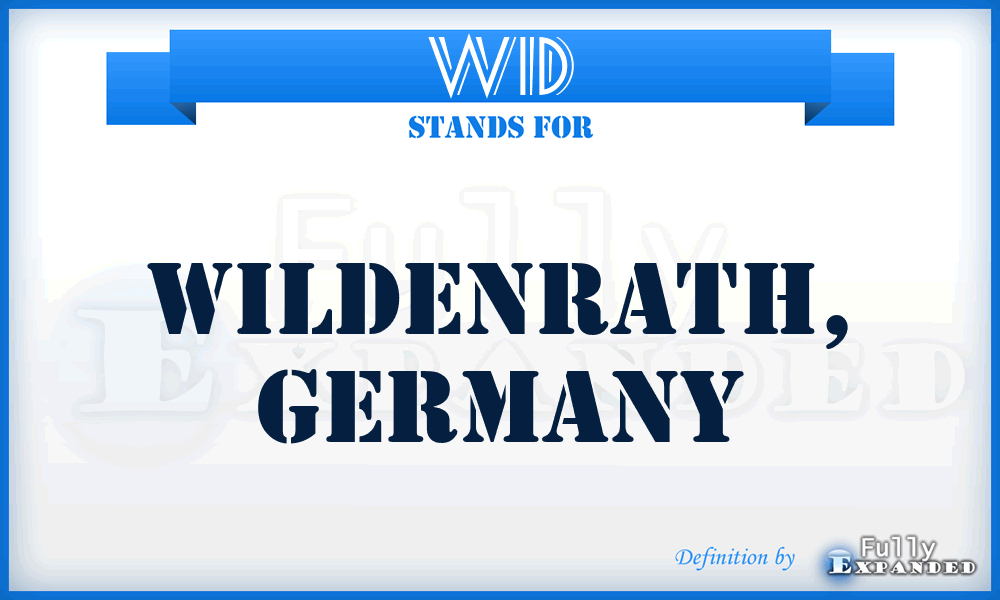 WID - Wildenrath, Germany