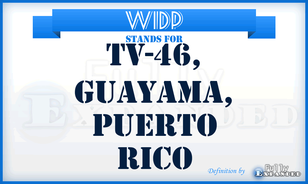 WIDP - TV-46, Guayama, Puerto Rico