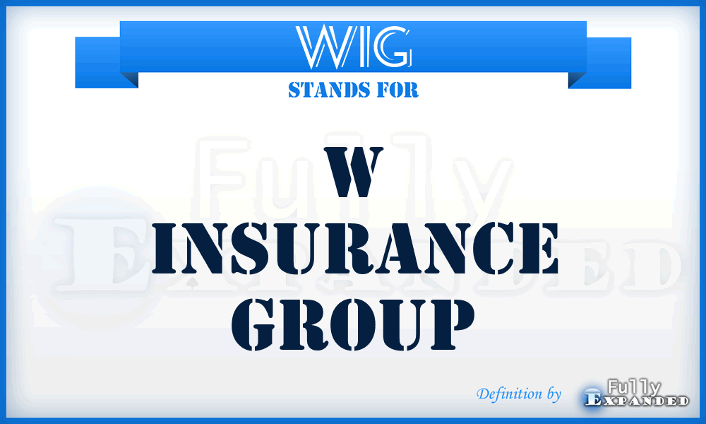 WIG - W Insurance Group