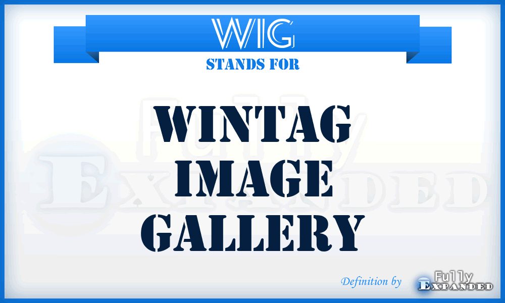 WIG - WINTAG Image Gallery