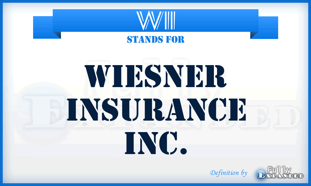 WII - Wiesner Insurance Inc.