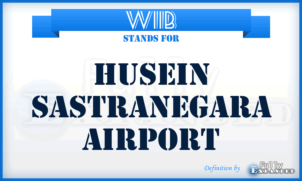 WIIB - Husein Sastranegara airport