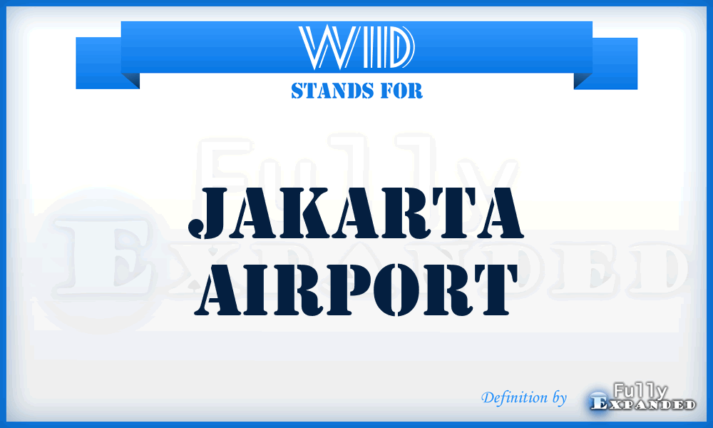 WIID - Jakarta airport