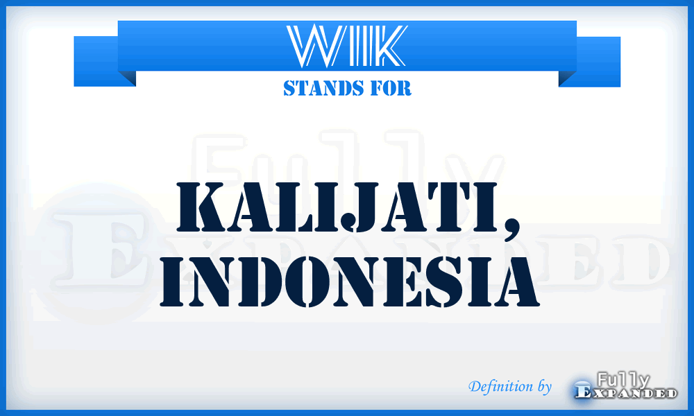 WIIK - Kalijati, Indonesia