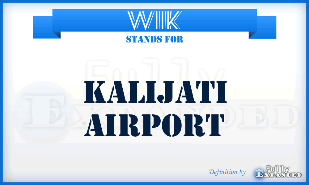 WIIK - Kalijati airport