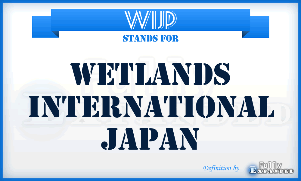 WIJP - Wetlands International Japan